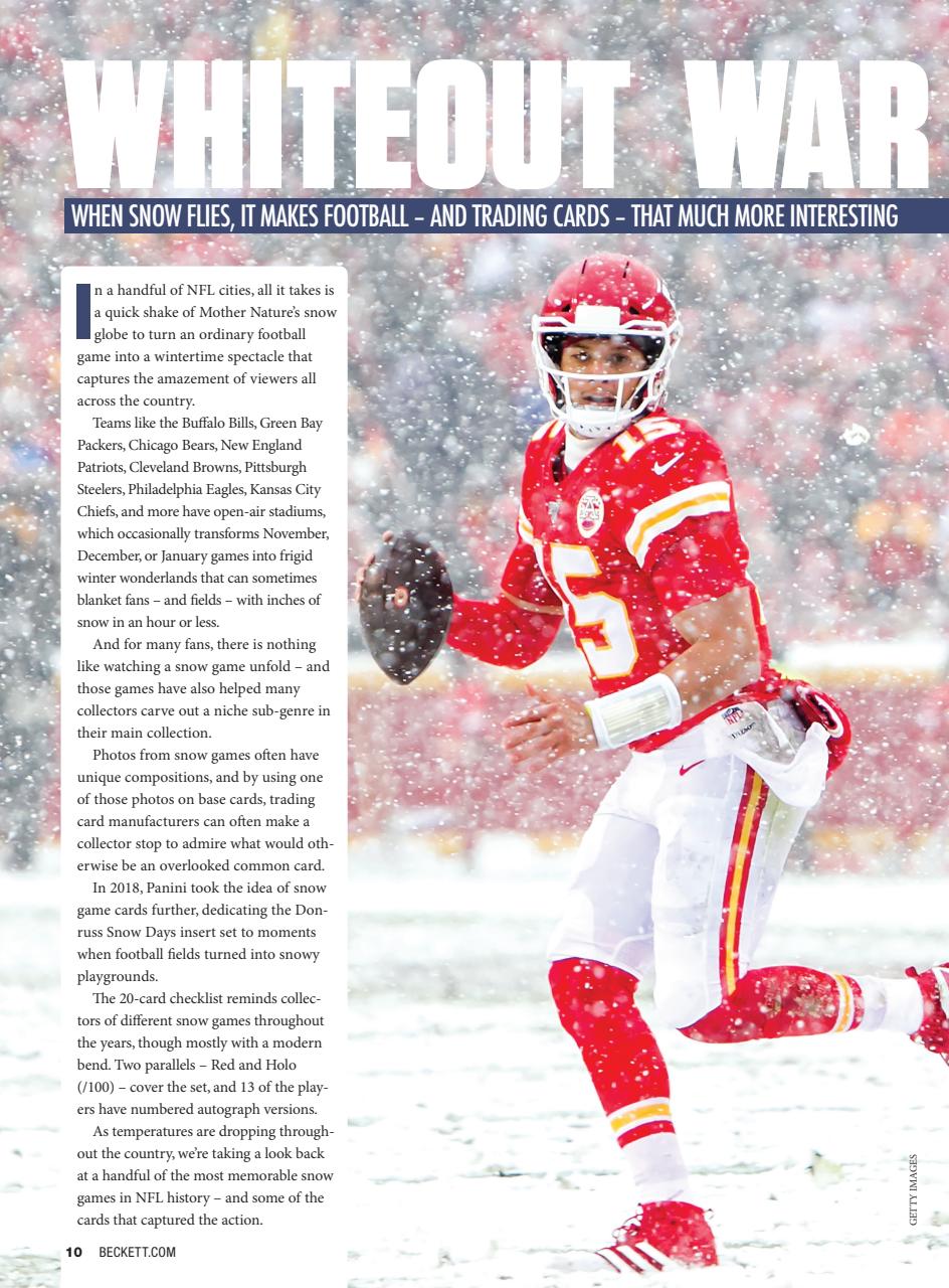 Beckett Football Magazine Preview Pages