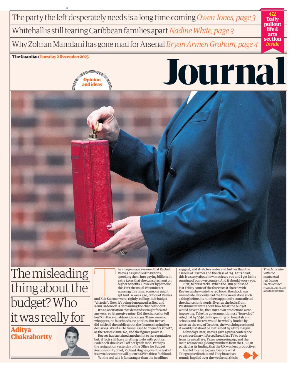 The Guardian Newspaper Preview Pages