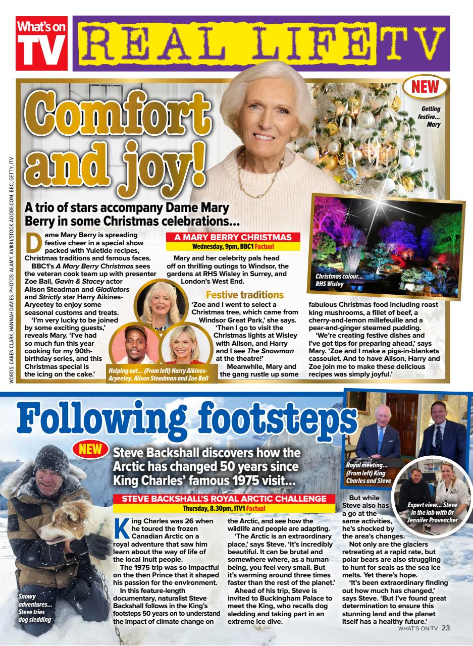 What's on TV Preview Pages