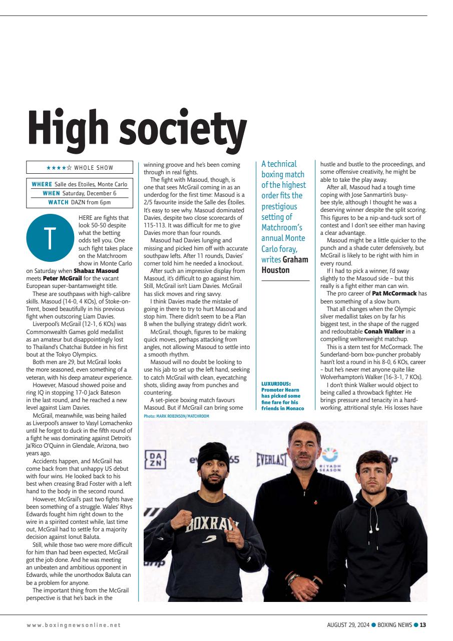 Boxing News Preview Pages