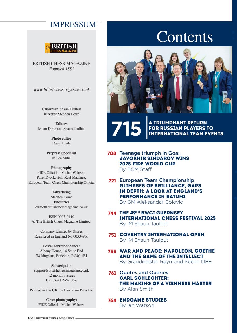 British Chess Magazine Preview Pages