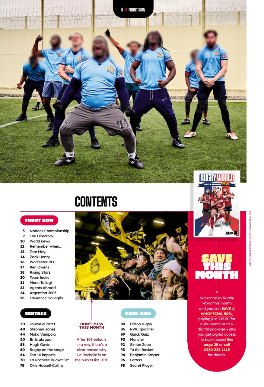 Rugby World Preview Pages