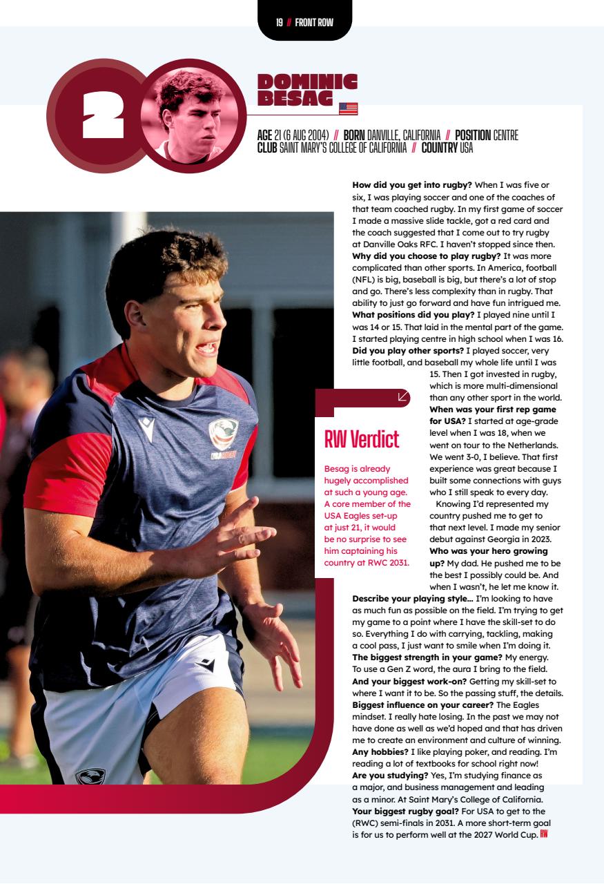 Rugby World Preview Pages