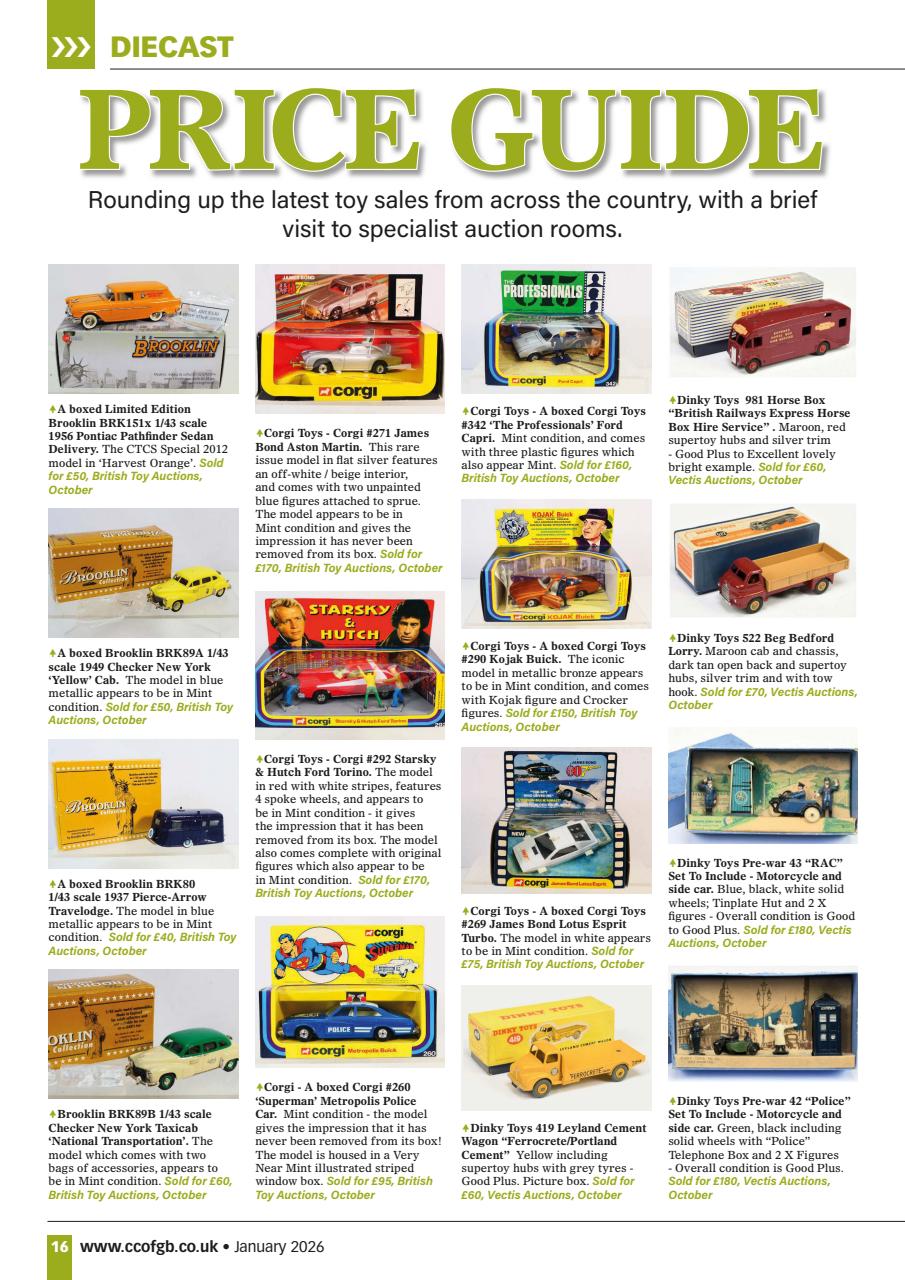 Collectors Gazette Preview Pages