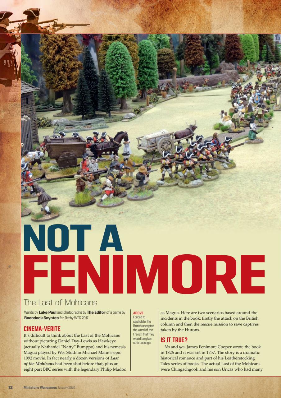 Miniature Wargames Preview Pages