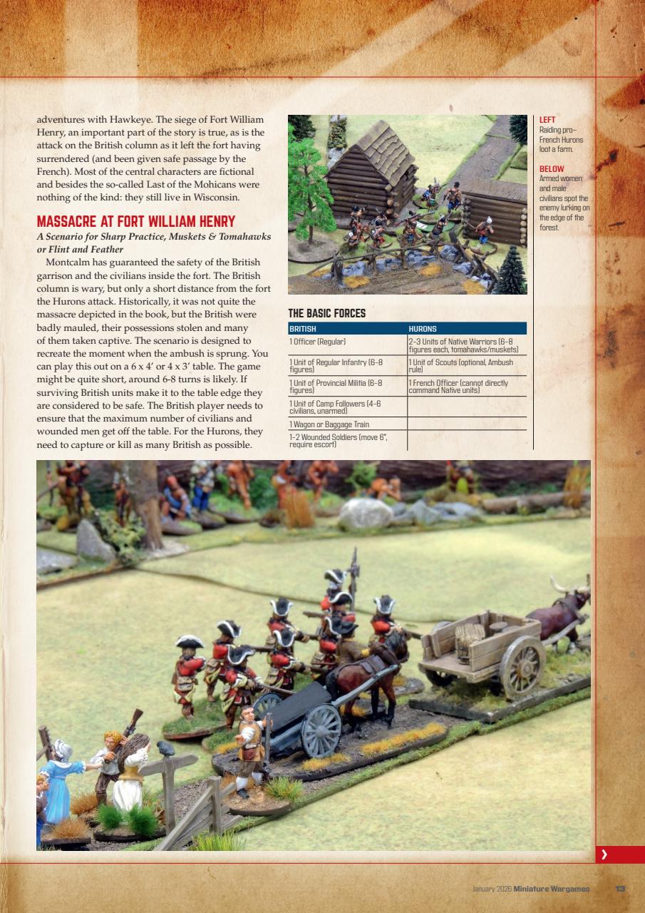 Miniature Wargames Preview Pages