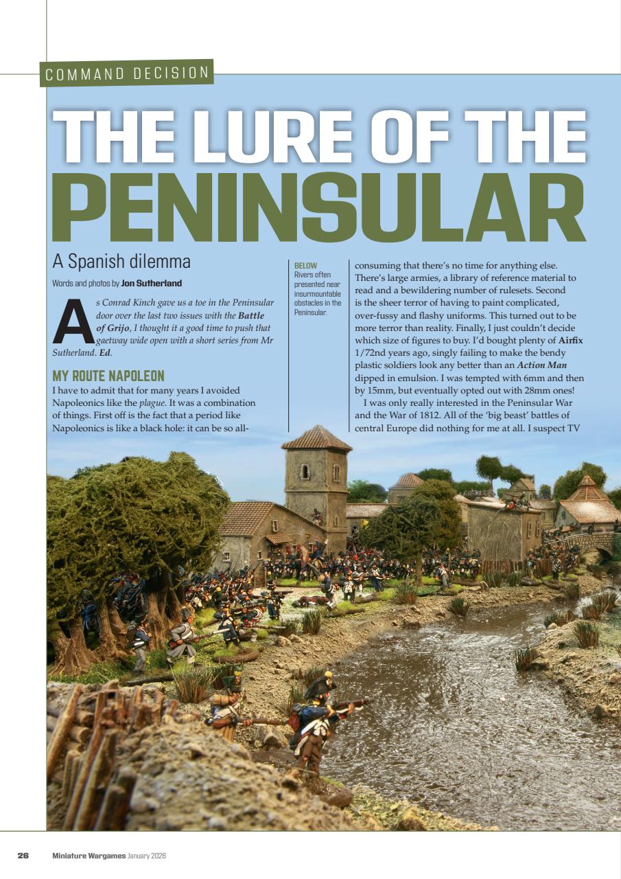 Miniature Wargames Preview Pages