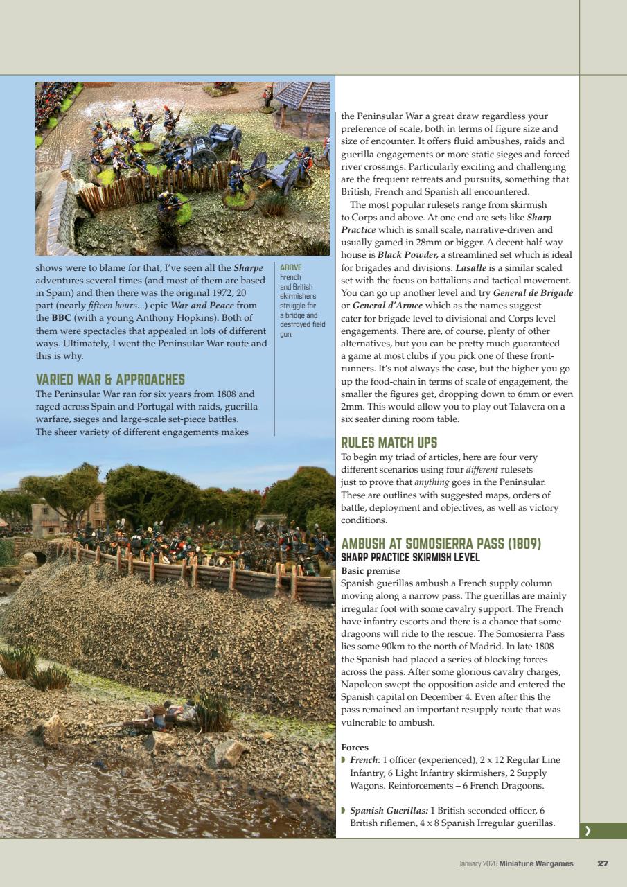 Miniature Wargames Preview Pages