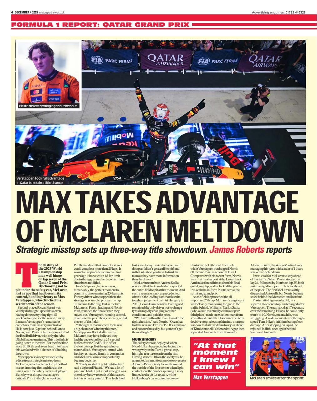 Motorsport News Preview Pages