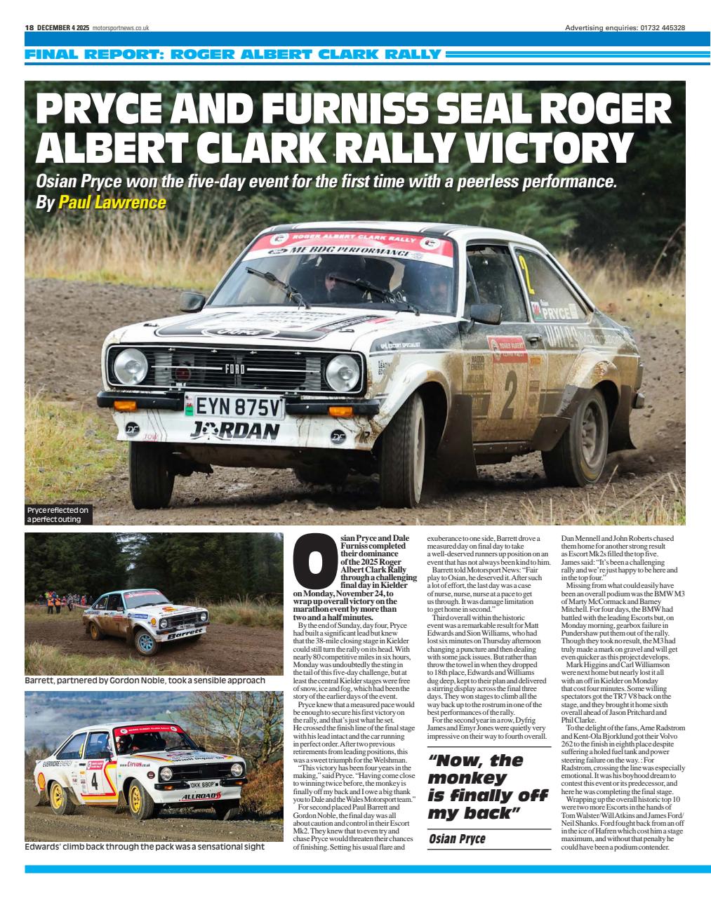Motorsport News Preview Pages