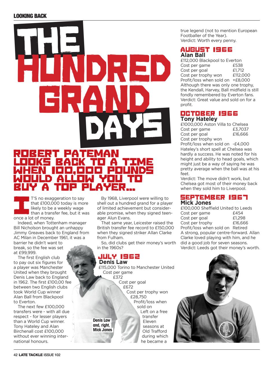 Late Tackle Football Magazine Preview Pages