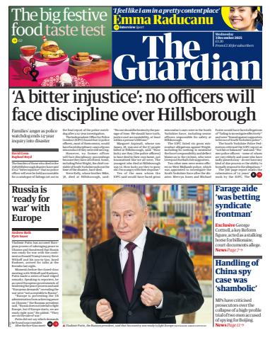 Wednesday, 03 December 2025 issue Wednesday, 03 December 2025