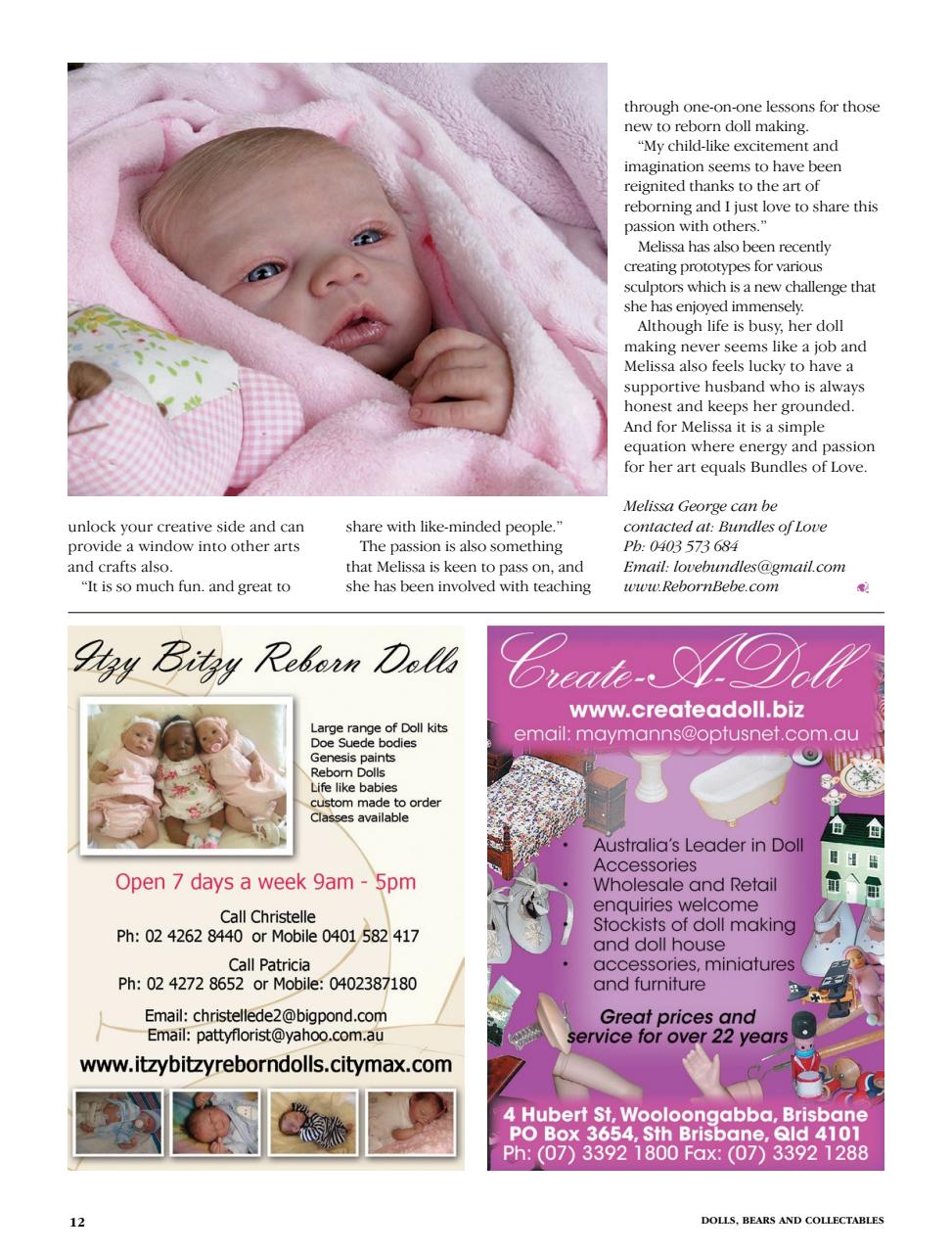 Dolls Bears & Collectables Preview Pages