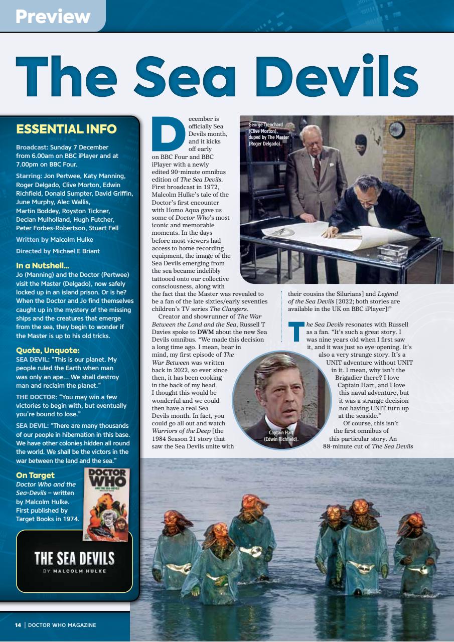 Doctor Who Magazine Preview Pages