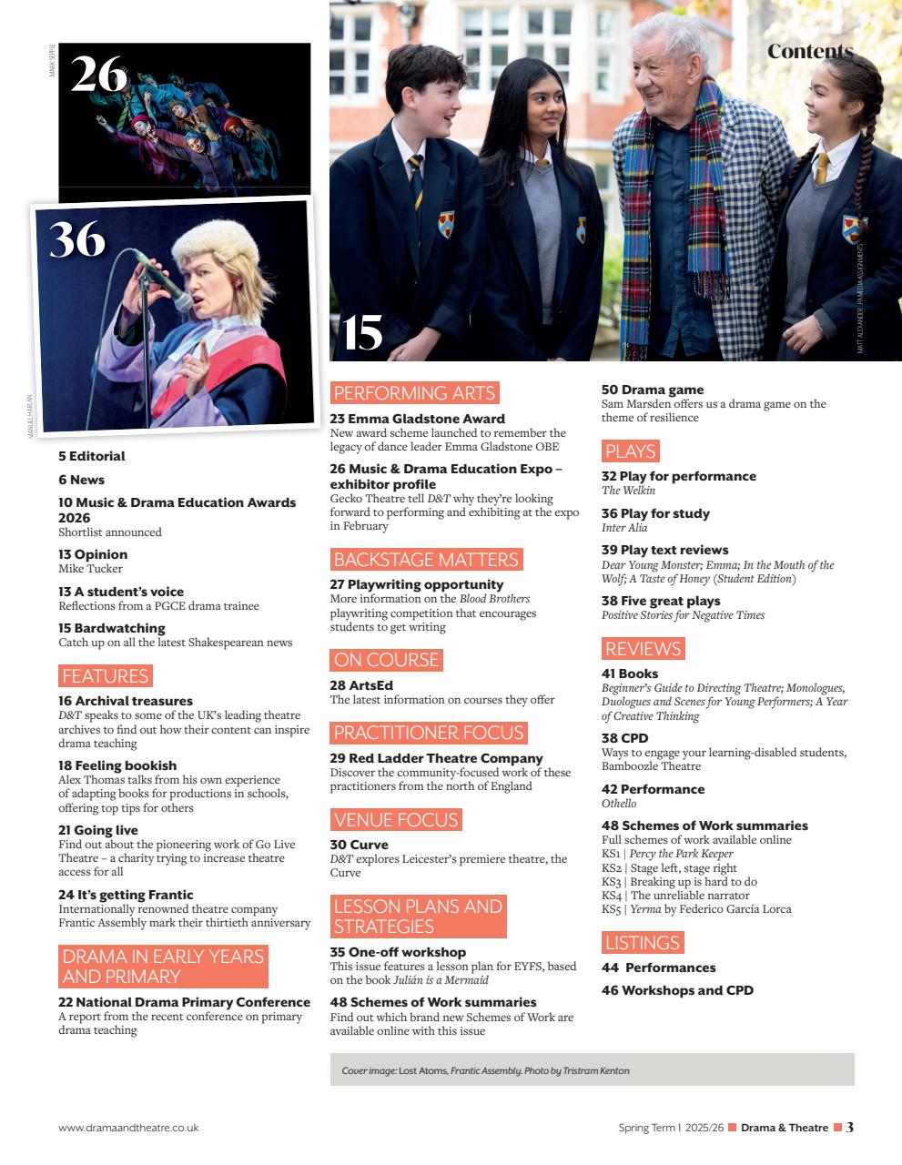 Drama and Theatre Preview Pages