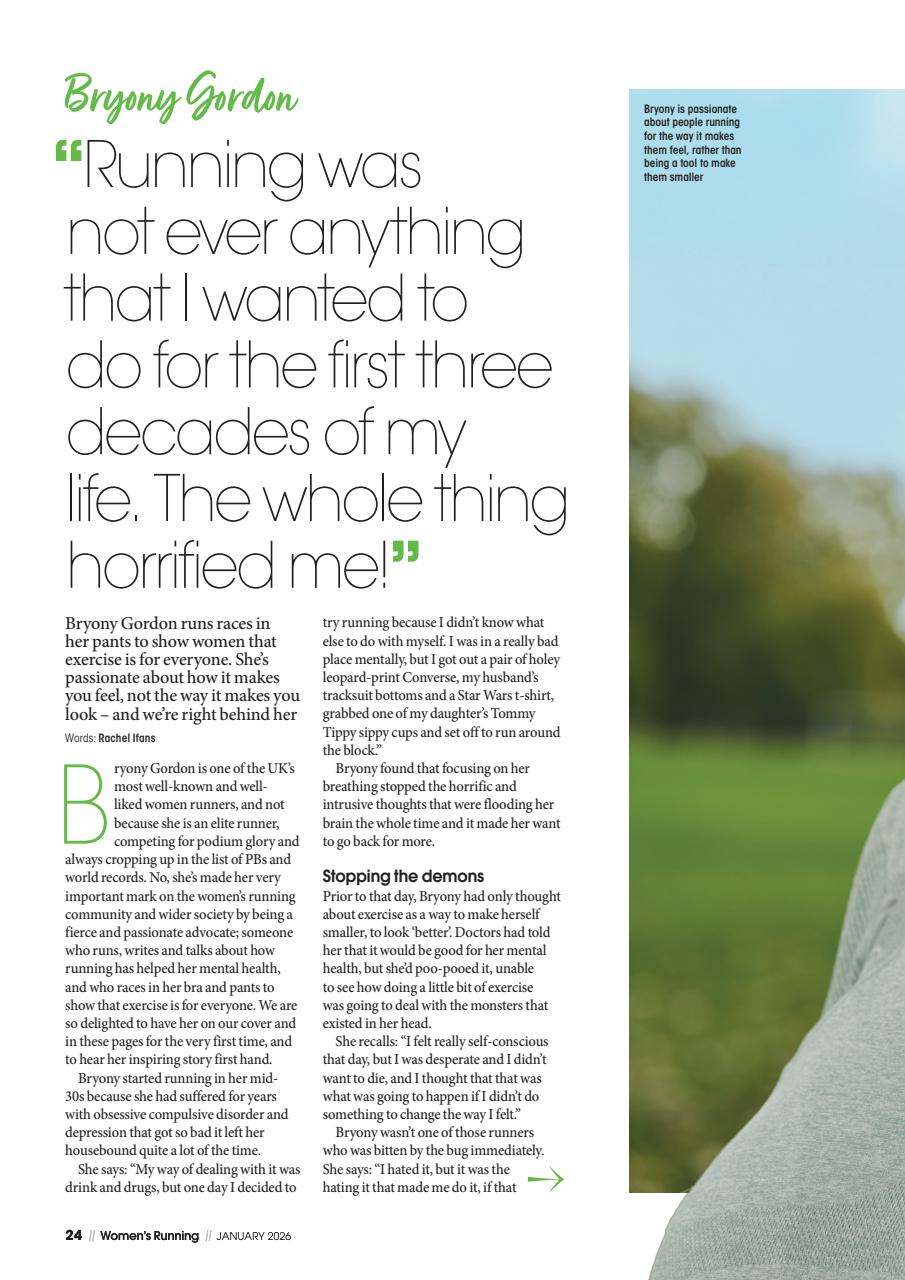 Women’s Running Preview Pages