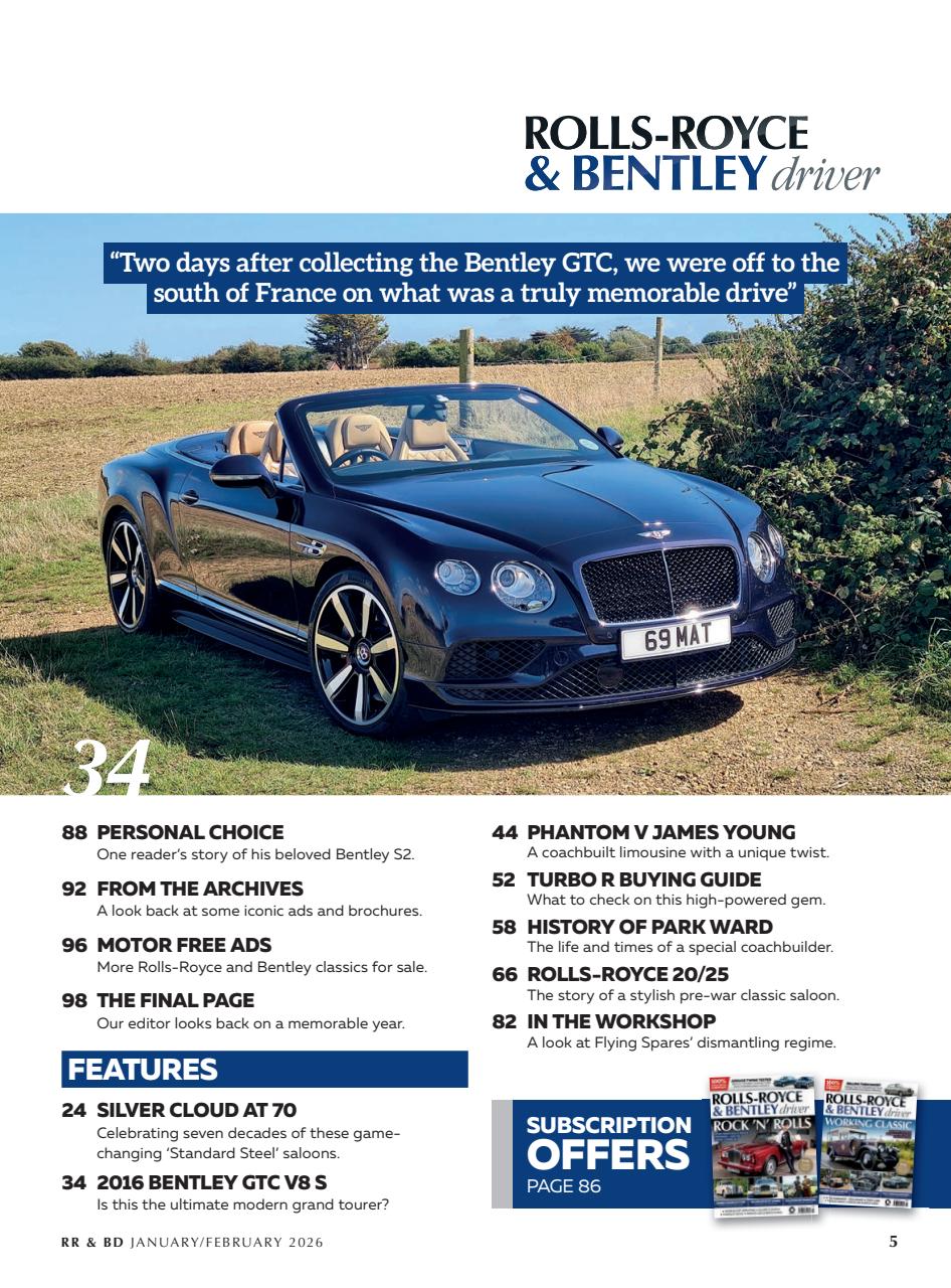 Rolls-Royce & Bentley Driver Preview Pages