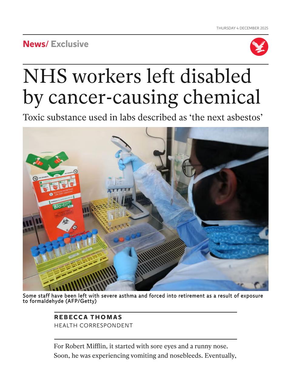 The Independent Daily Edition Newspaper Preview Pages