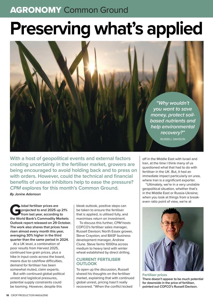 Crop Production Magazine Preview Pages