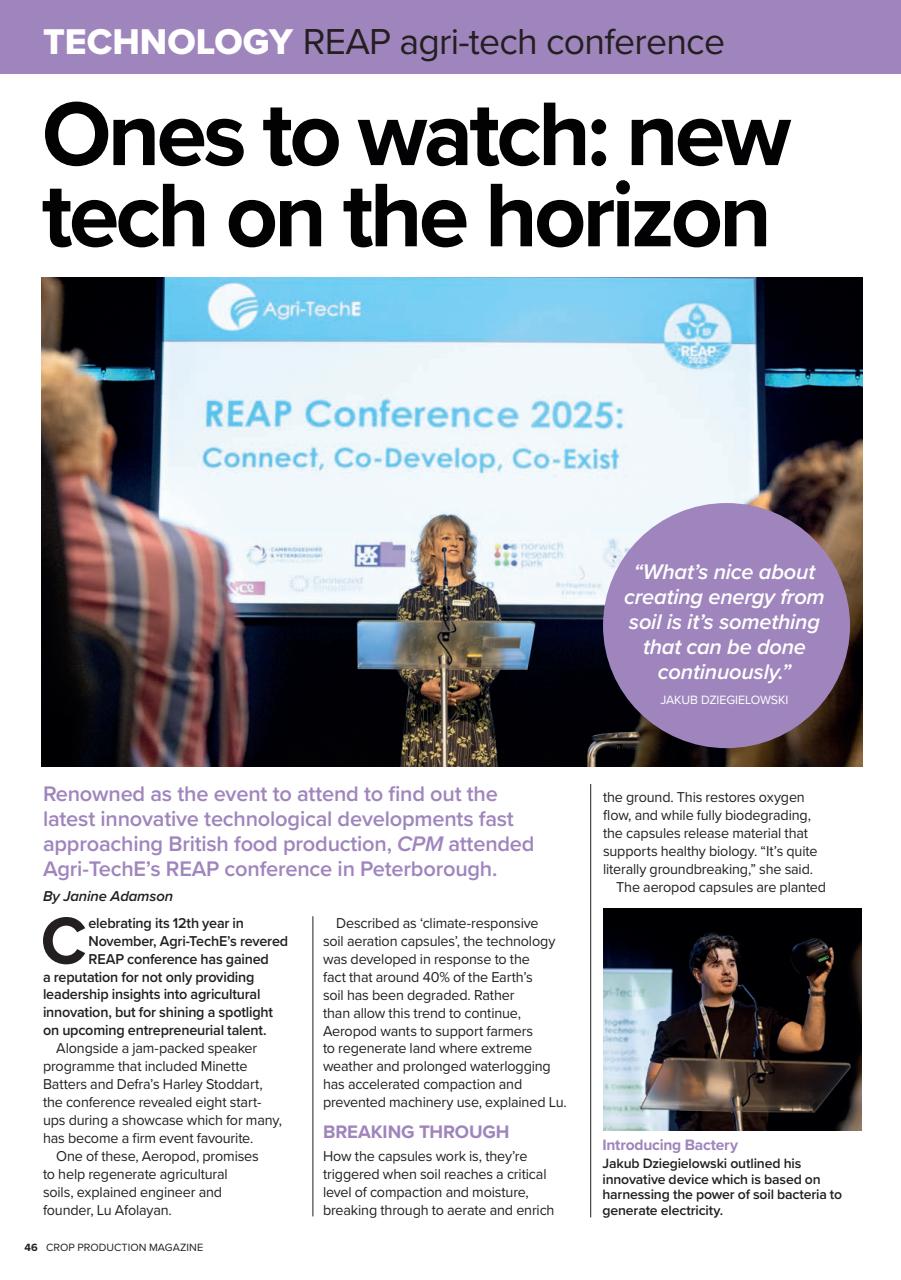 Crop Production Magazine Preview Pages