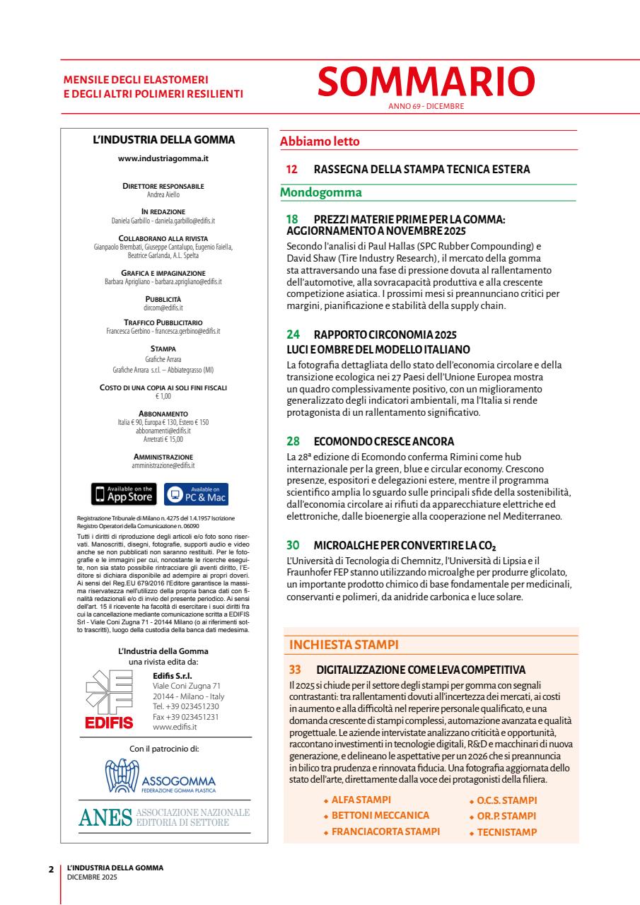 L’industria della Gomma Preview Pages
