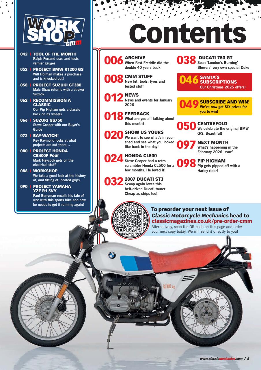 Classic Motorcycle Mechanics Preview Pages