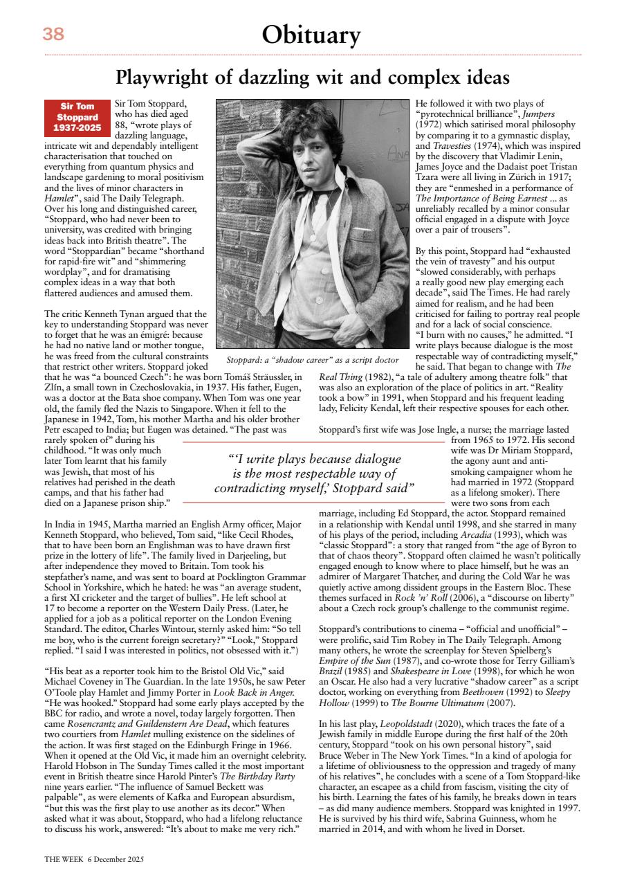 The Week Preview Pages