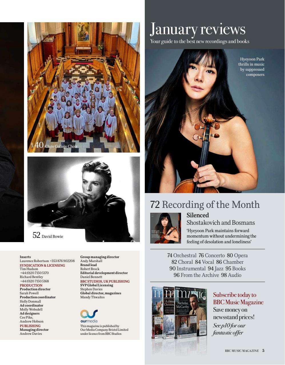 BBC Music Magazine Preview Pages