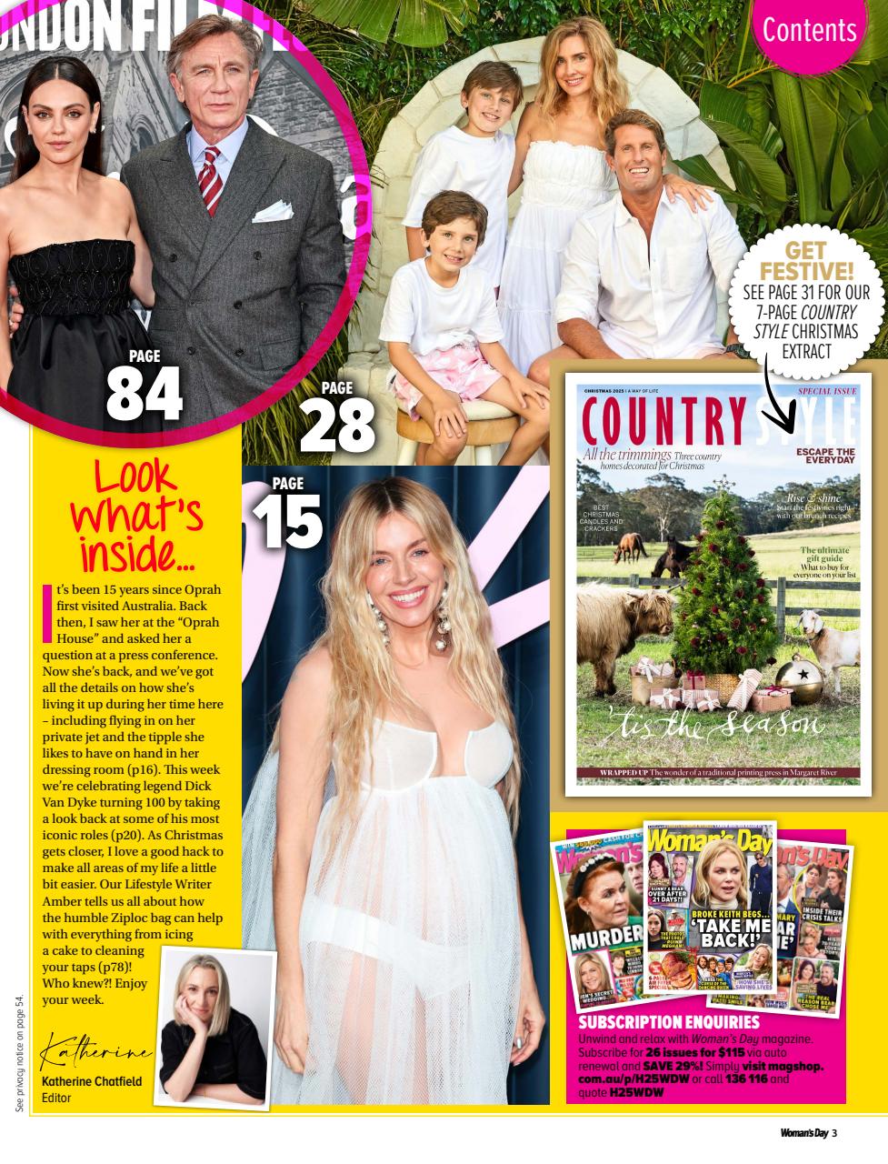 Woman's Day Australia Preview Pages