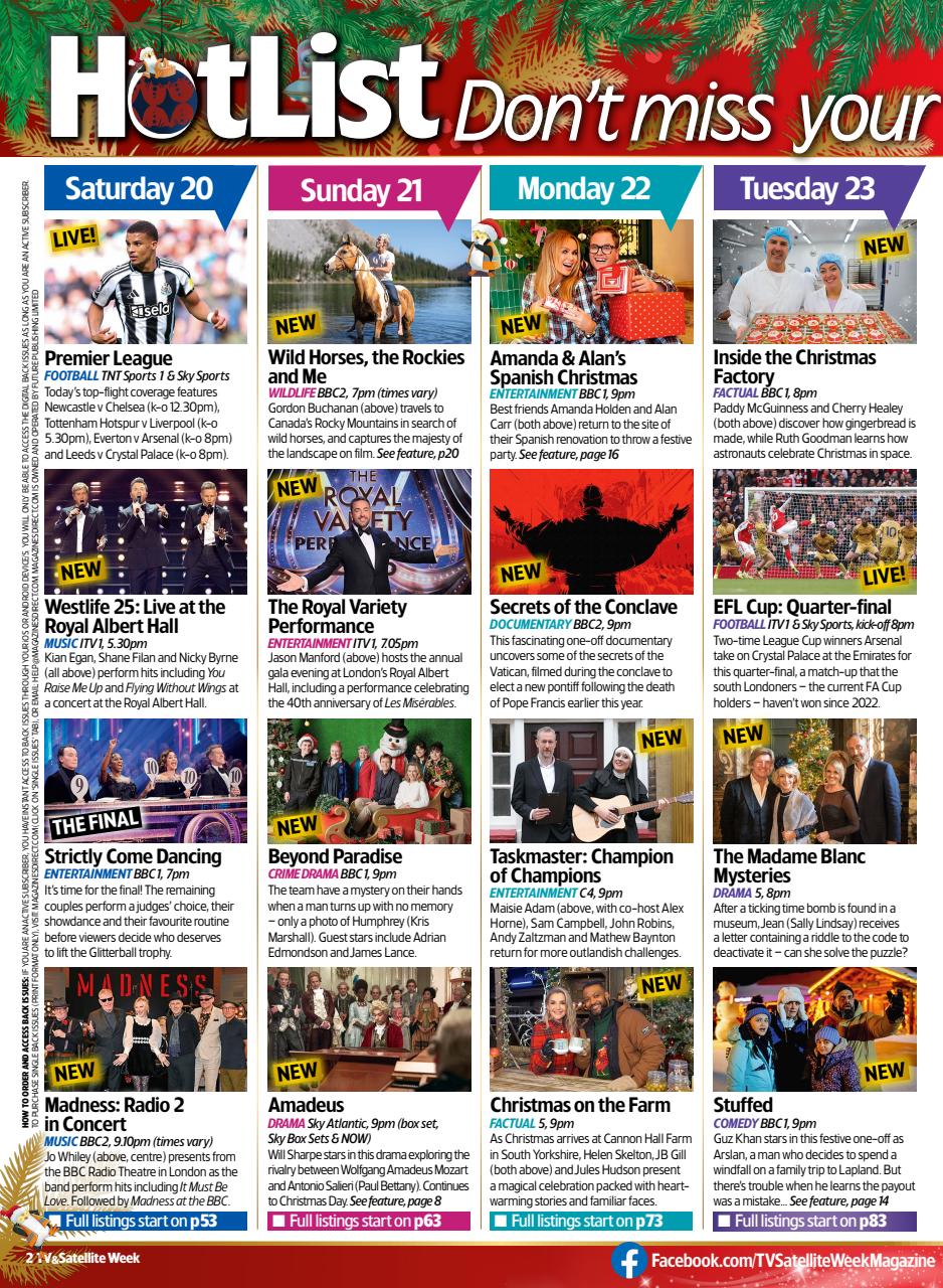 TV & Satellite Week Preview Pages