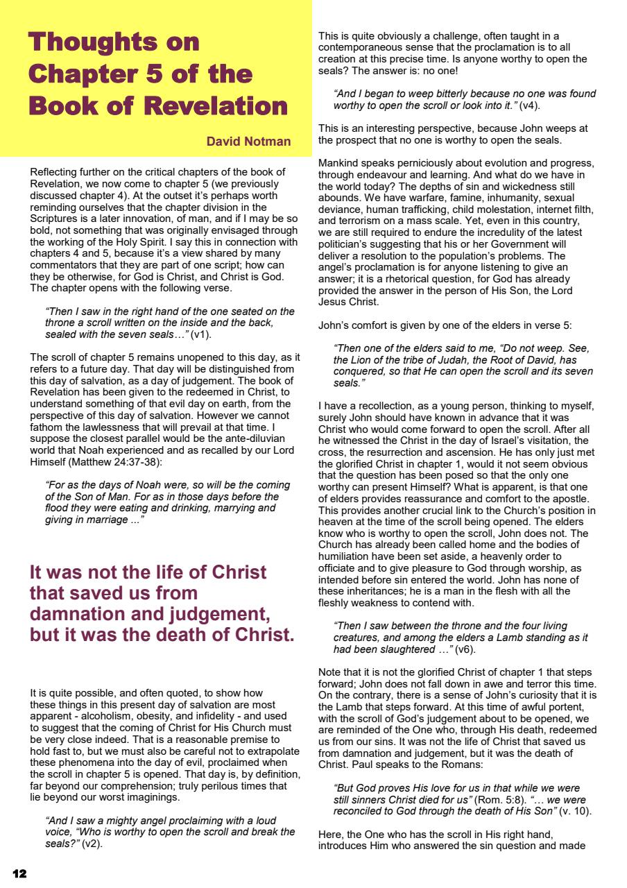 Prophetic Witness Preview Pages