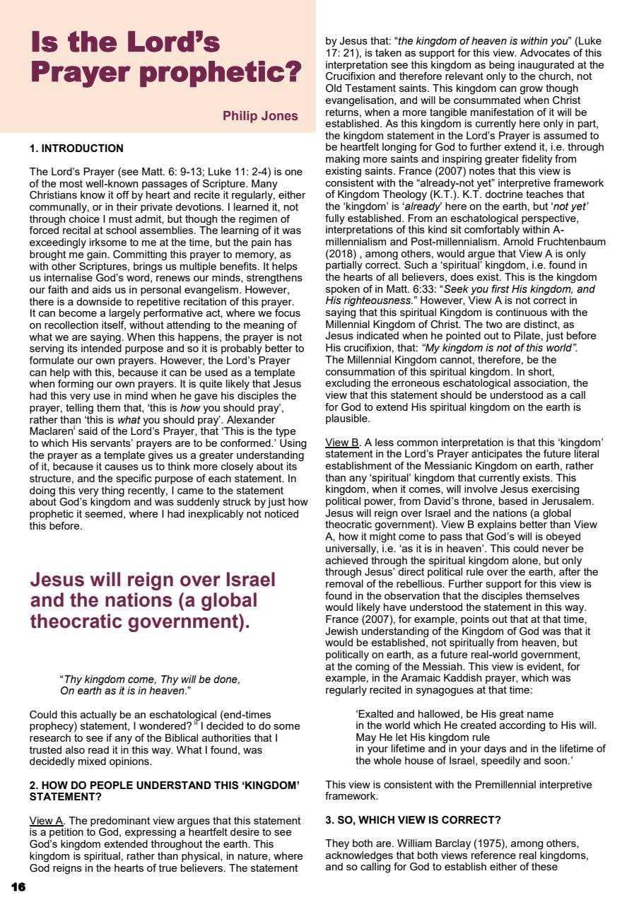 Prophetic Witness Preview Pages