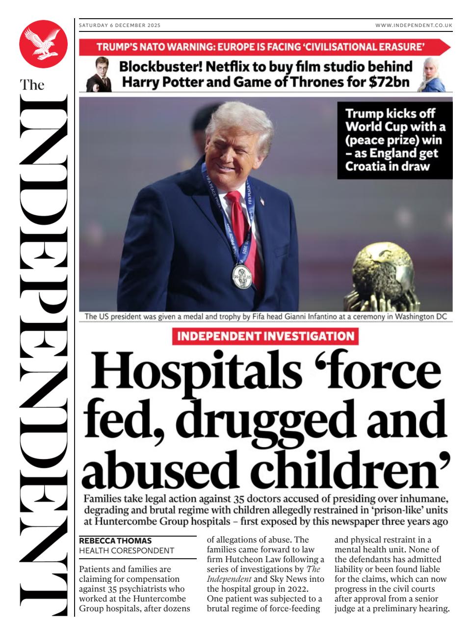The Independent Daily Edition Newspaper Preview Pages