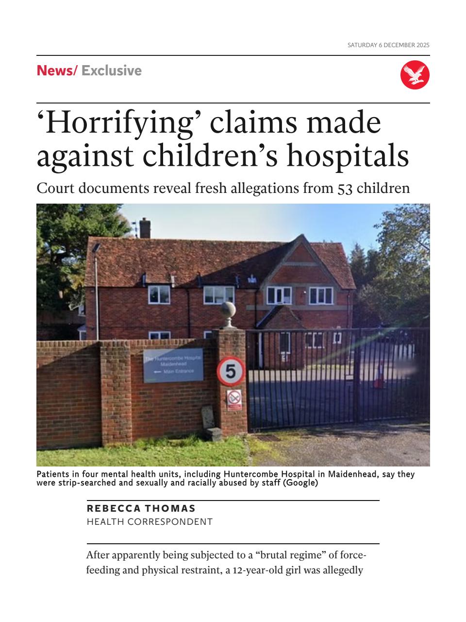 The Independent Daily Edition Newspaper Preview Pages