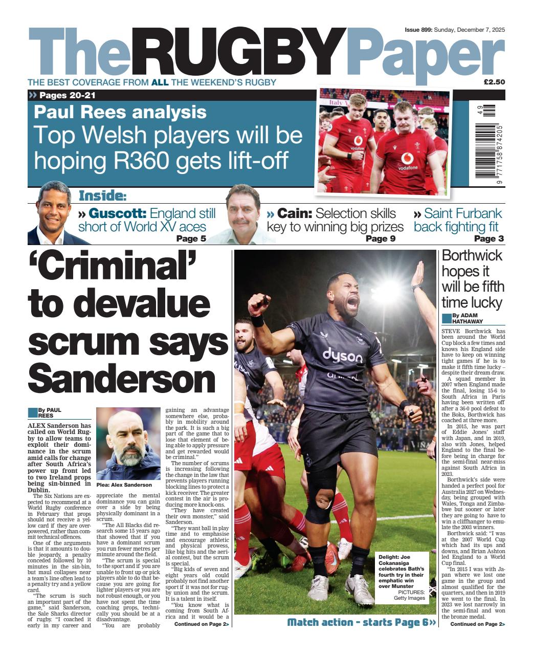 The Rugby Paper Preview Pages