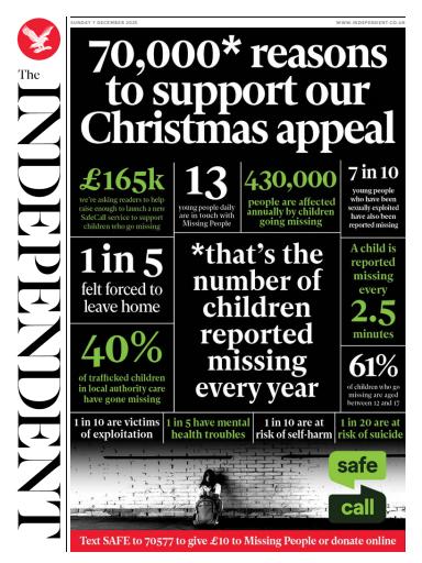 The Independent Daily Edition Newspaper issue 