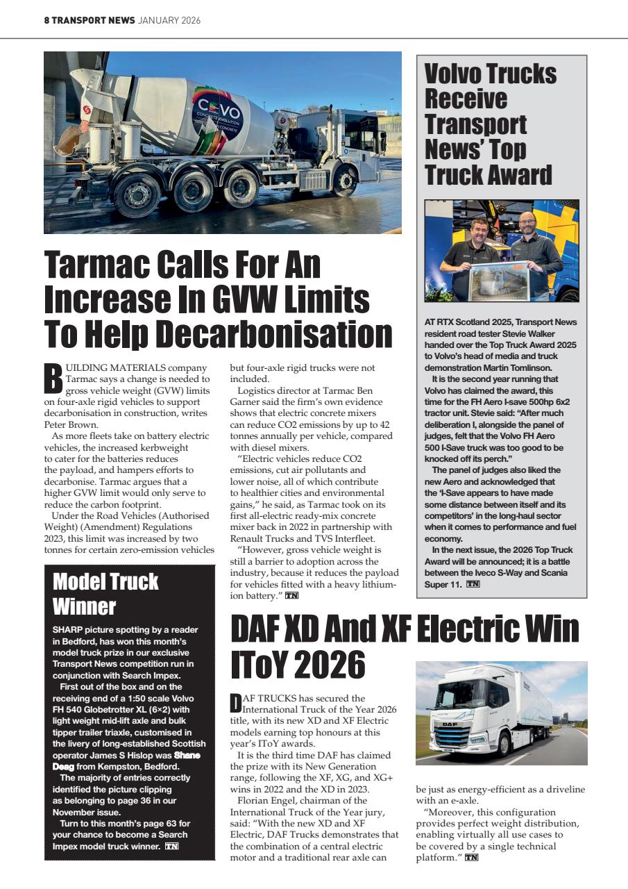 Transport News Preview Pages