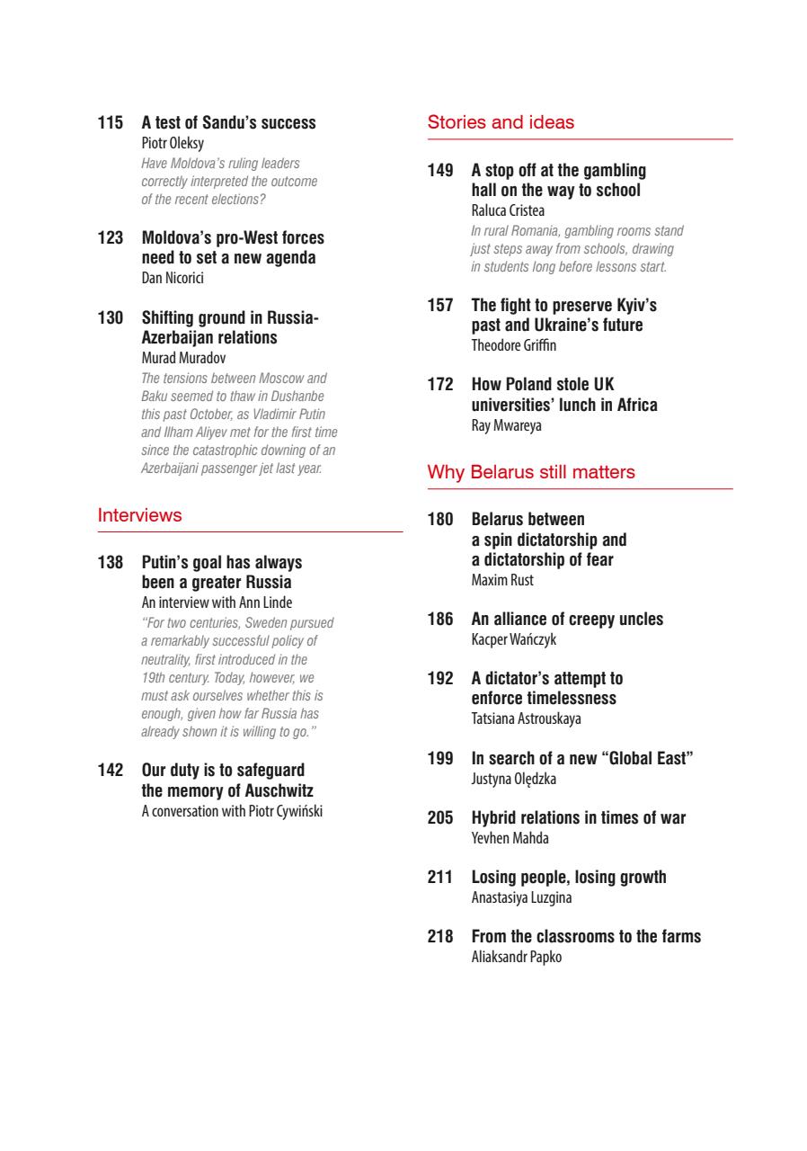 New Eastern Europe Preview Pages