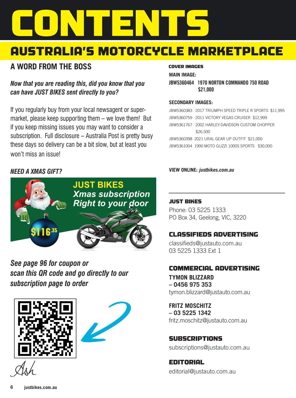 JUST BIKES Preview Pages