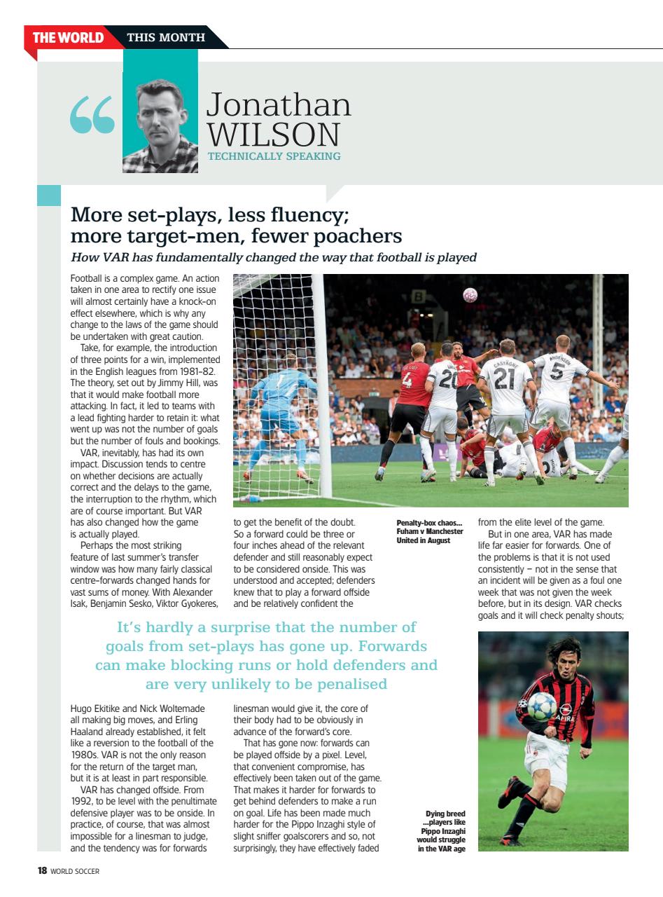 World Soccer Preview Pages