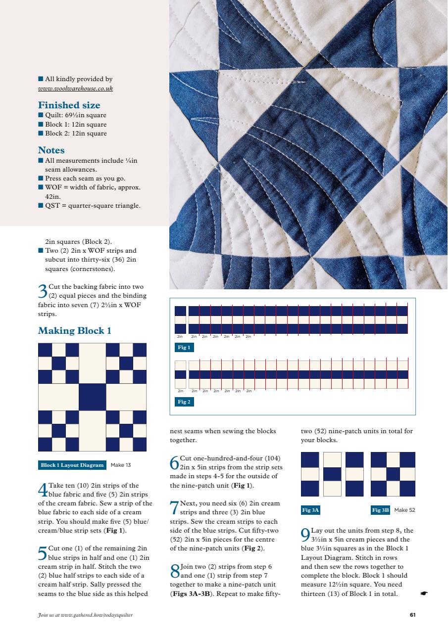 Today’s Quilter Preview Pages