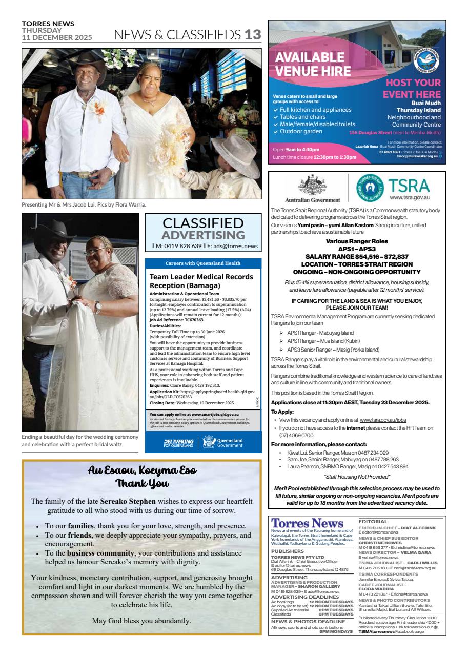 Torres News Preview Pages