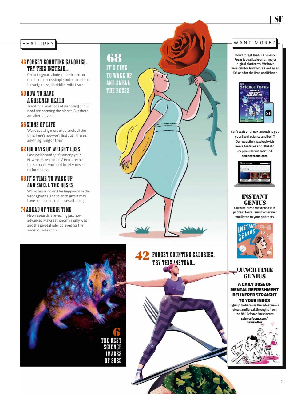 BBC Science Focus Magazine Preview Pages