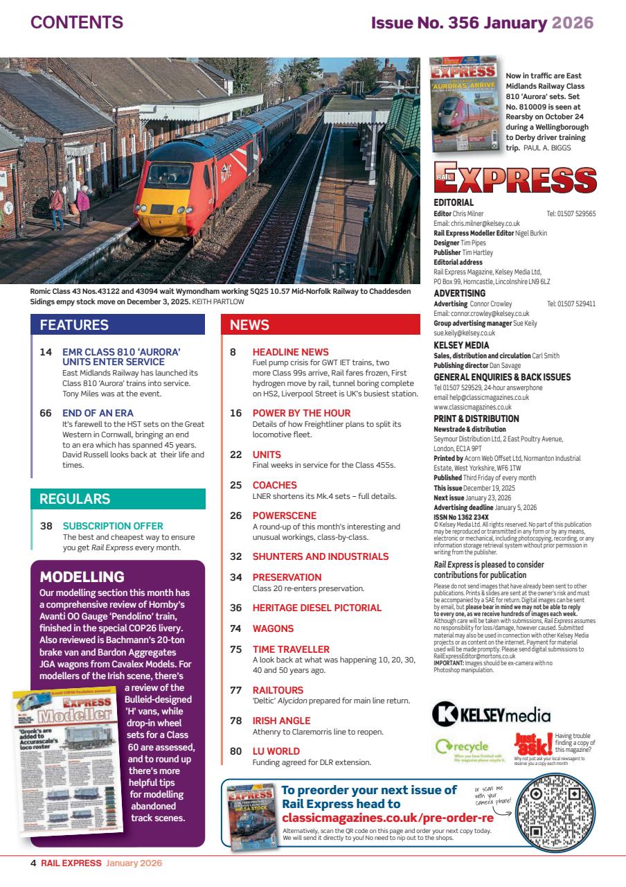 Rail Express Preview Pages