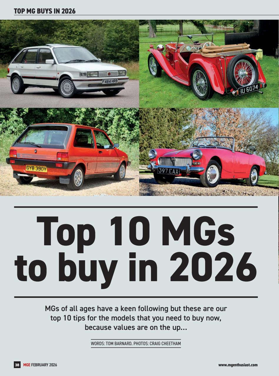 MG Enthusiast Preview Pages