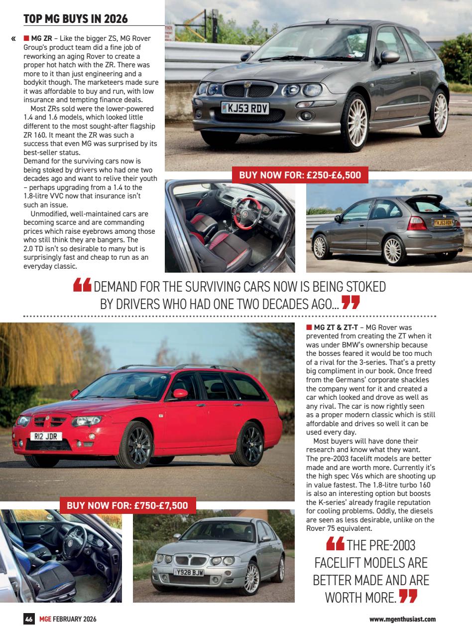 MG Enthusiast Preview Pages