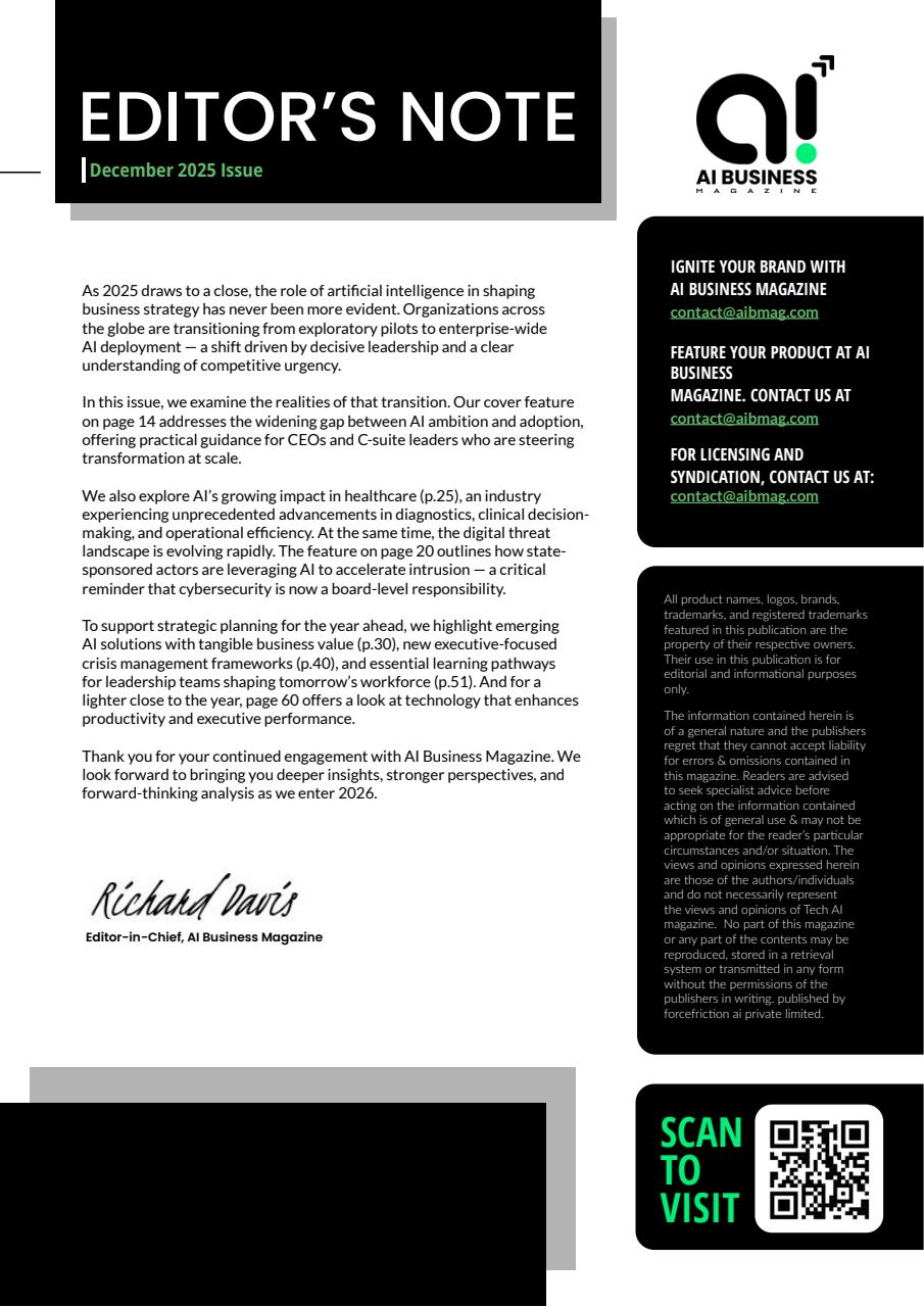 AI Business Magazine Preview Pages