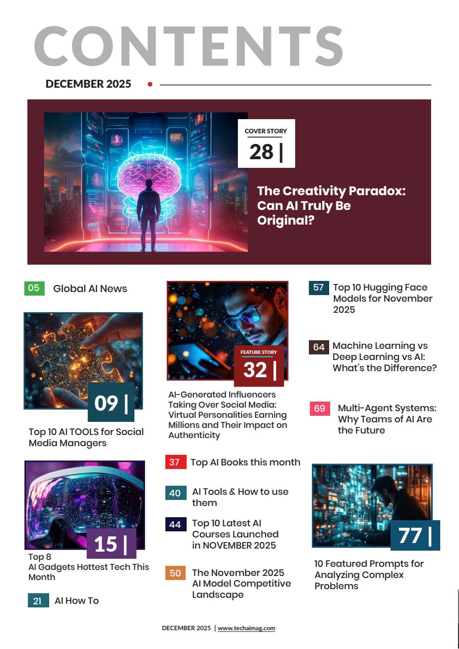 Tech AI Magazine Preview Pages