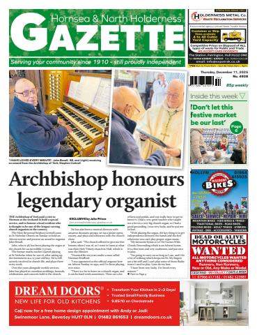 Hornsea Gazette December 11, 2025 issue Hornsea Gazette December 11, 2025