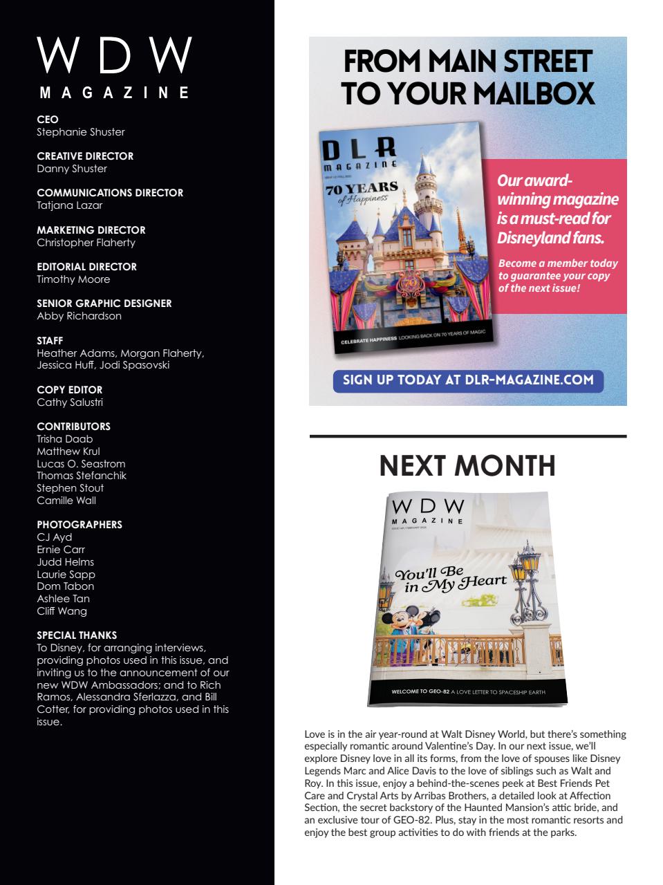 WDW Magazine Preview Pages